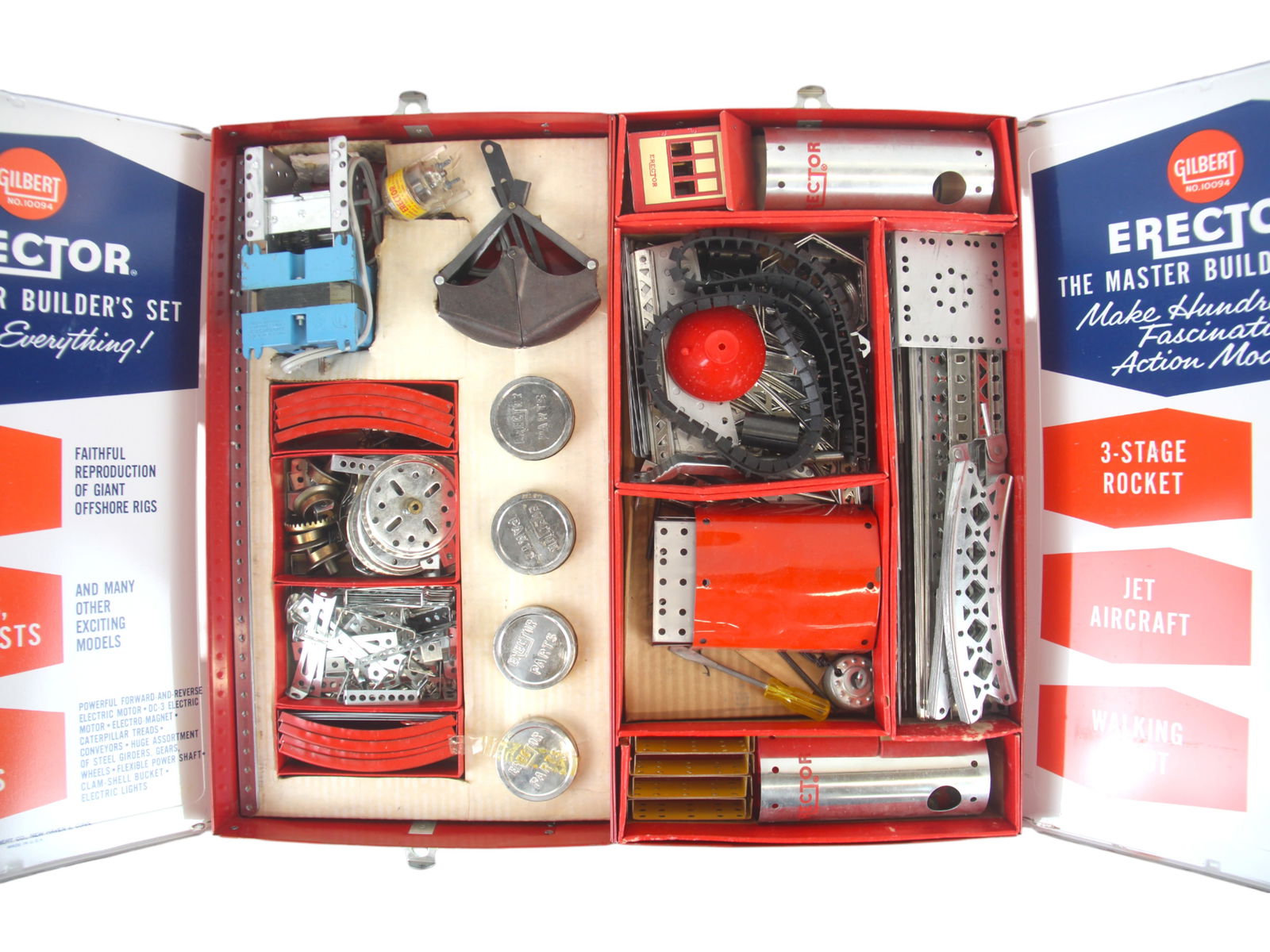 Boxed A.C. Gilbert #10094 & 10084 Erector Sets - 9