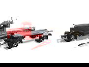 Fred Thompson Smith-Miller Lumber Truck: Beautifully made in the Smith-Miller style. Includes Mack tractor & pup, no load, over-all 27" long. It is dusty, but like new. Shipping: Weiss Auctions offers full-service, in-house shipping for near