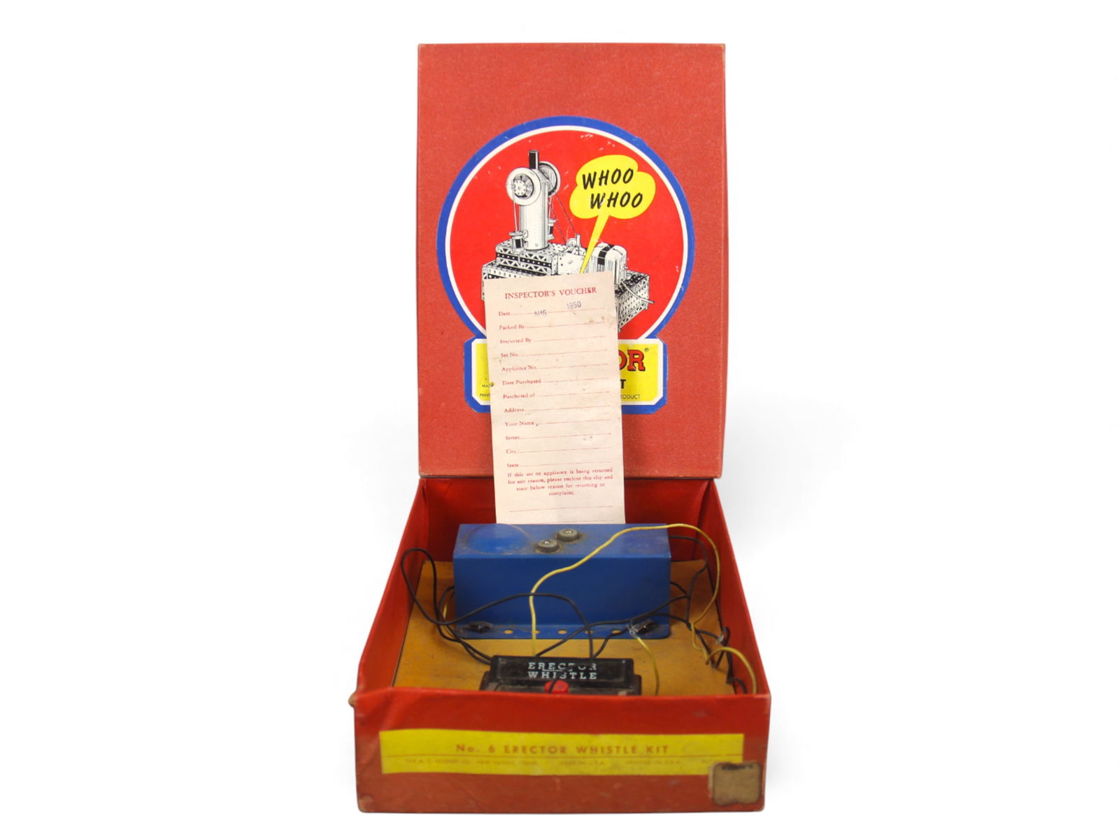 (3) Boxed Erector No. 6 Whistle Kits - 6