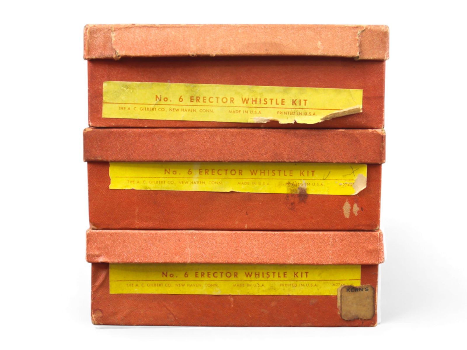(3) Boxed Erector No. 6 Whistle Kits - 8