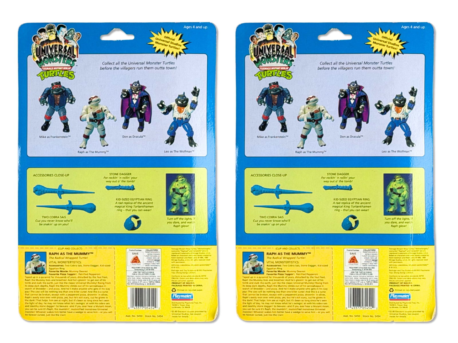 (4) TMNT Universal Monsters Figures - Playmates - 4