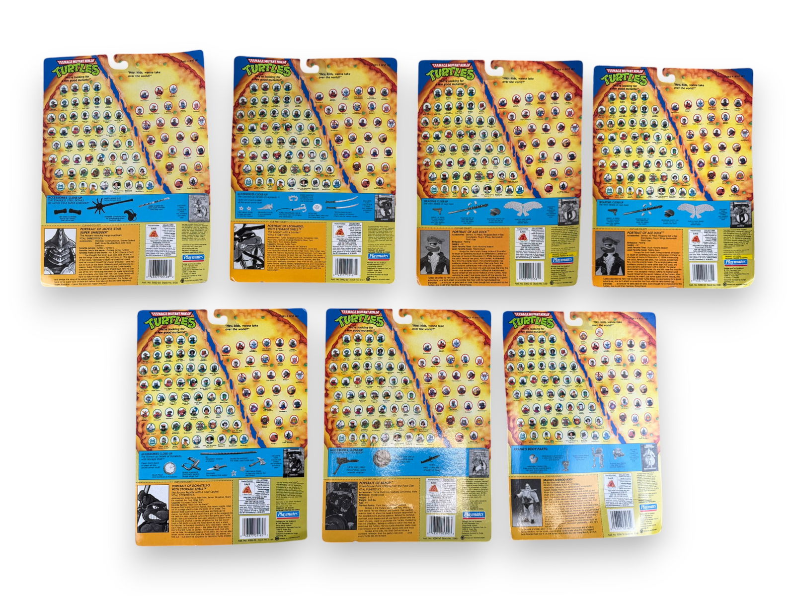 TMNT (7) Figures including Bebop & Shredder - 2