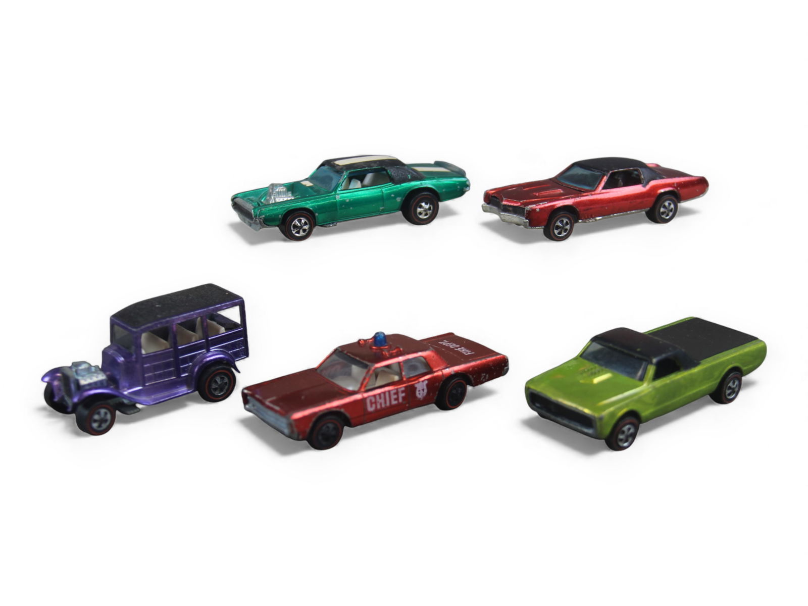 (5) Clean Mattel Hot Wheels Red Lines (1 of 9)