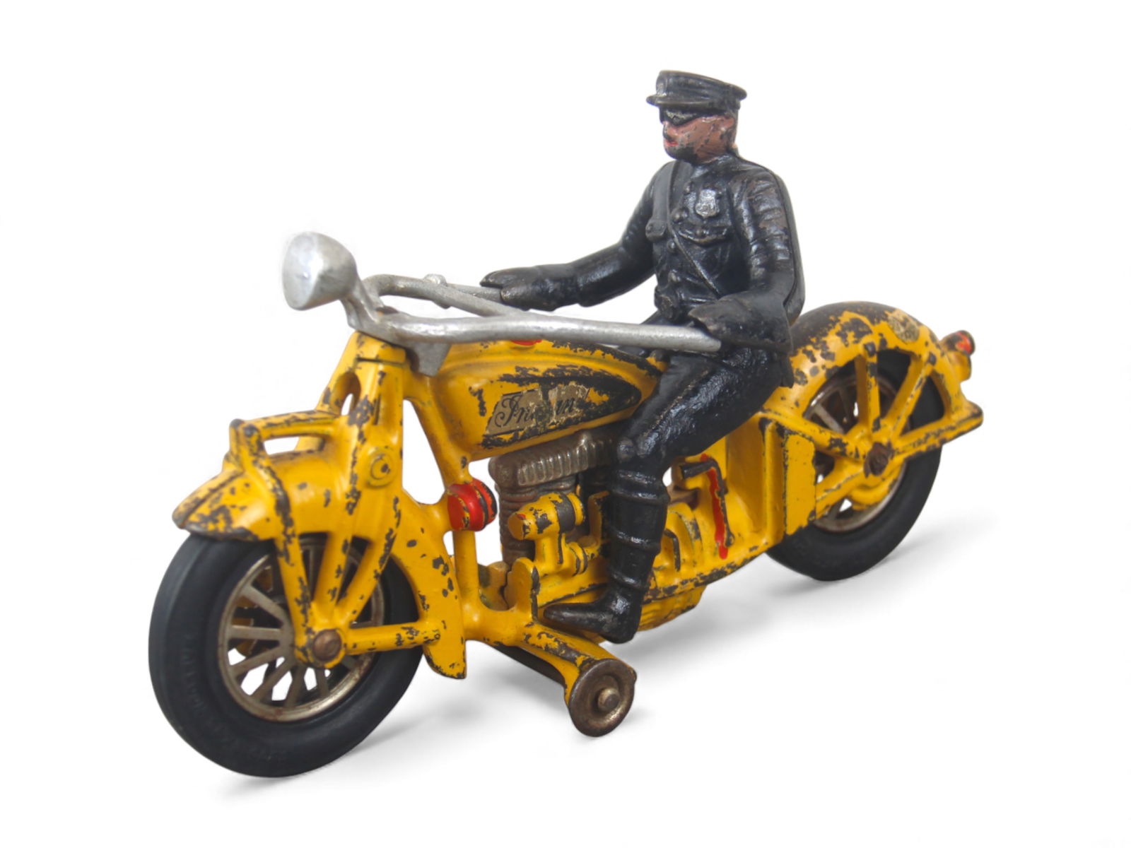Scarce Large Hubley Indian Cop Motorcycle (1 of 6)