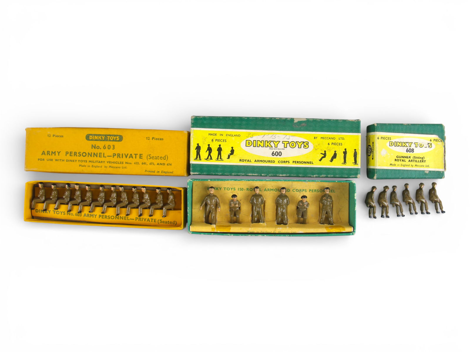 (3) Boxed Dinky Army Figure Sets (1 of 4)
