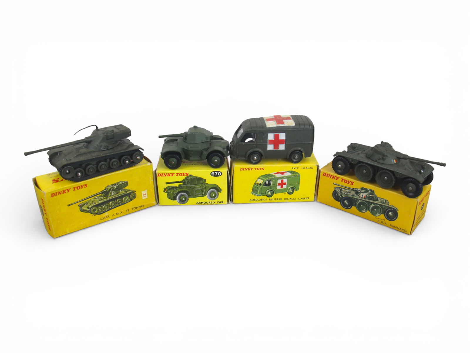 (4) Boxed French Dinky Military Vehicles (1 of 6)