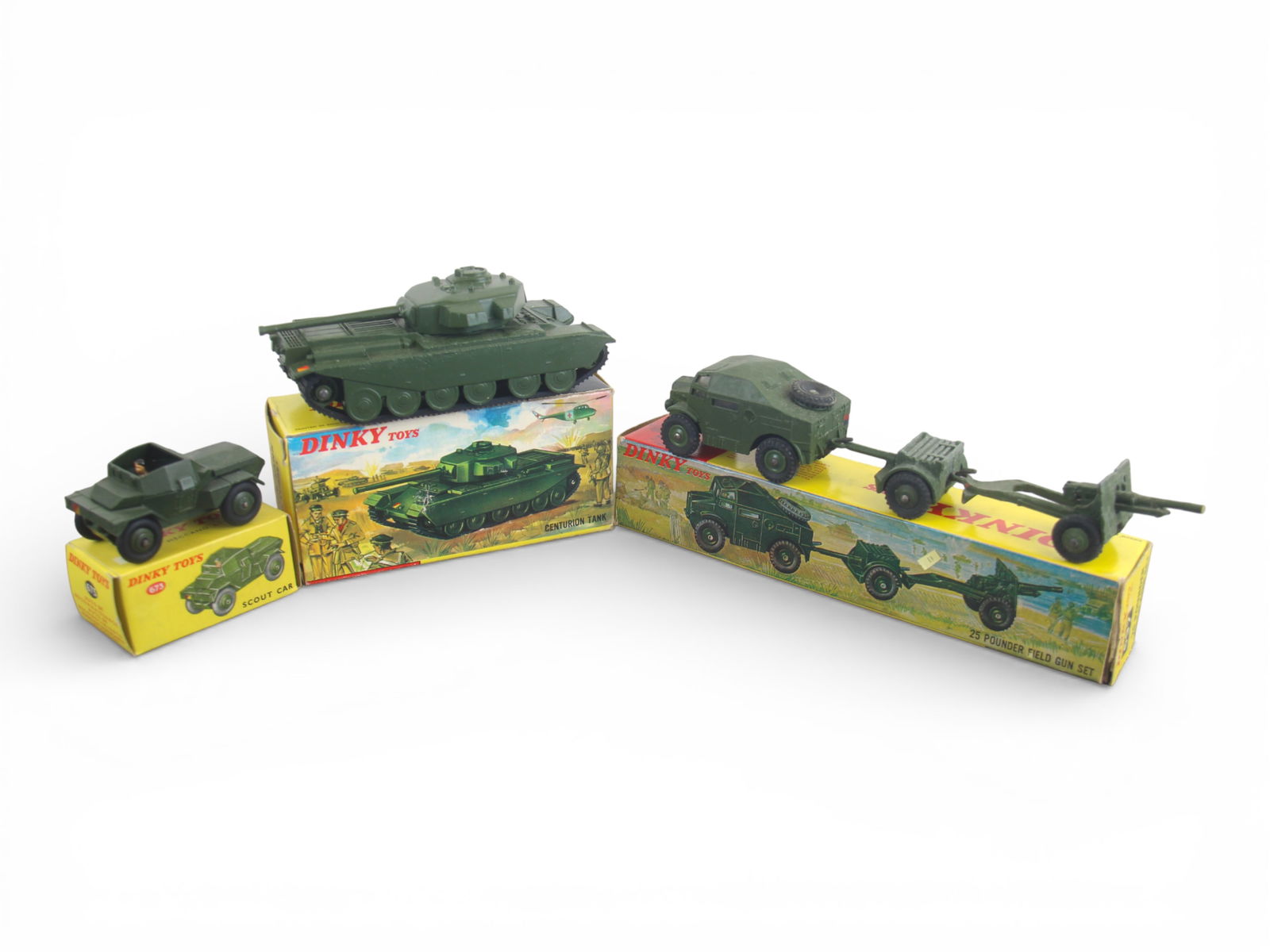 Boxed Dinky Military 697, 673 & 651 (1 of 8)