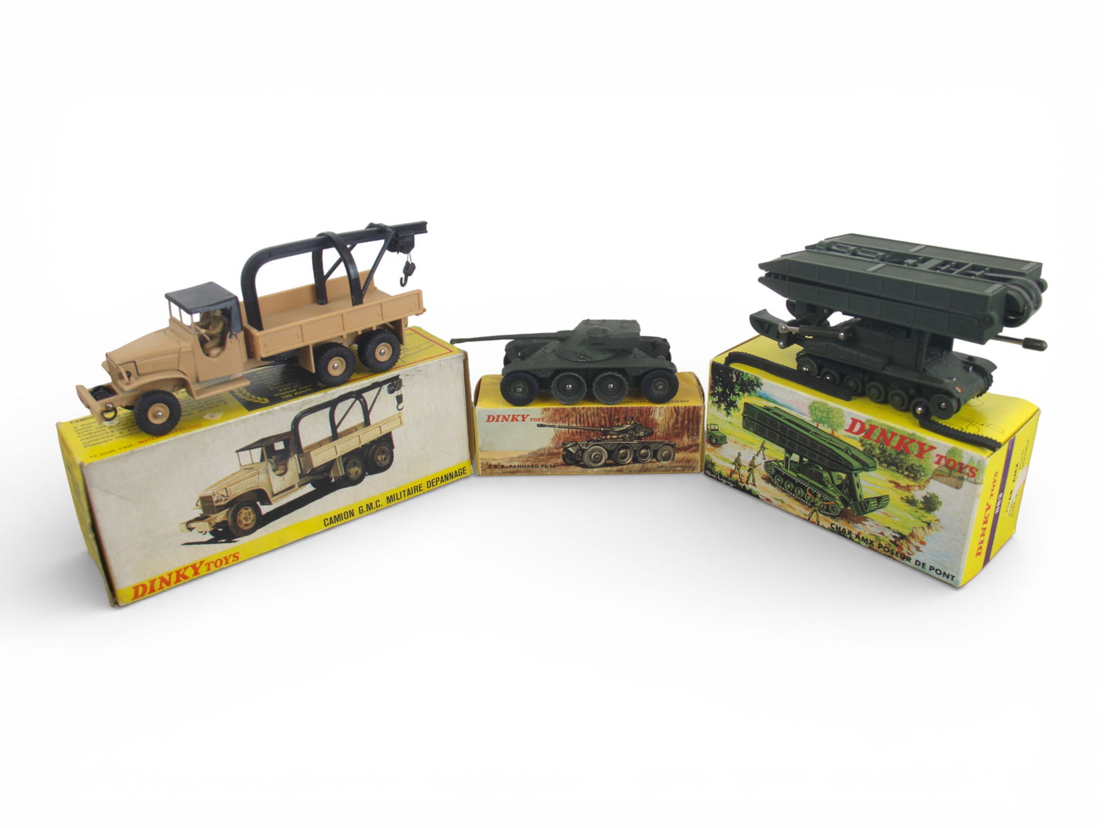 (3) Boxed French Dinky Military Vehicles (1 of 10)