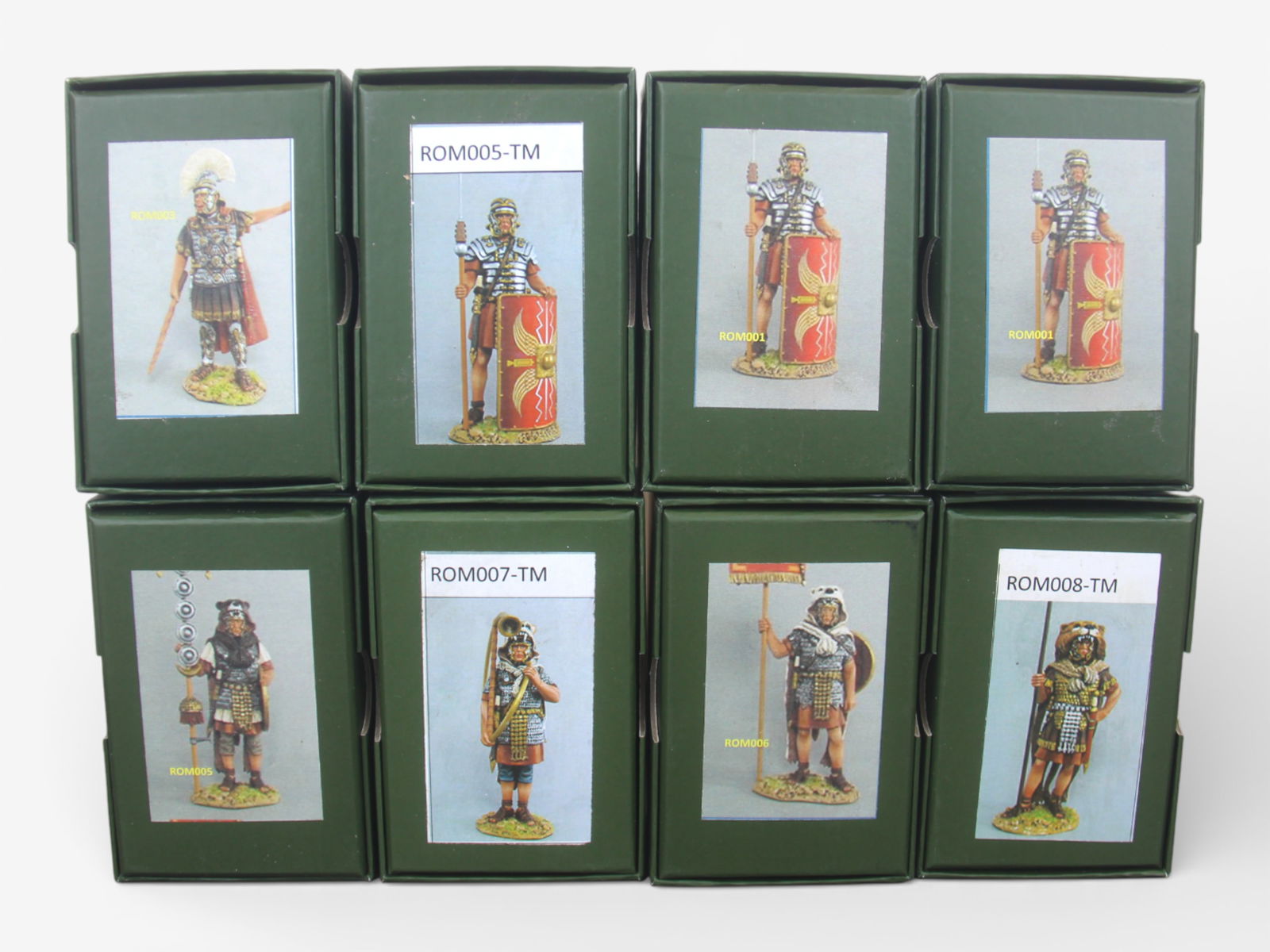 Boxed Team Miniatures Romans: 8 boxed Team Miniatures Roman soldiers; various. Shipping: Weiss Auctions offers full-service, in-house shipping for nearly all items in this auction. For a shipping quote, please contact us prior