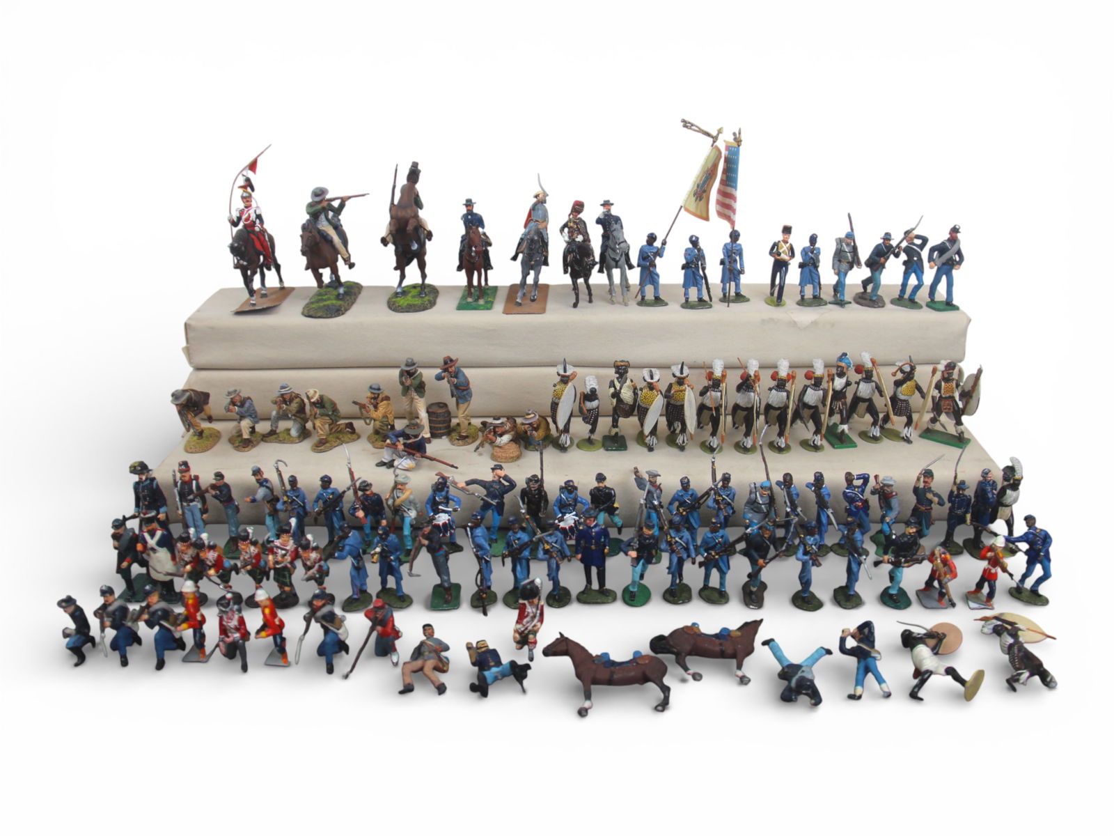 Modern Toy Soldiers: Collection of approx. 100 modern toy soldiers. Various makers. Shipping: Weiss Auctions offers full-service, in-house shipping for nearly all items in this auction. For a shipping quote, please contac