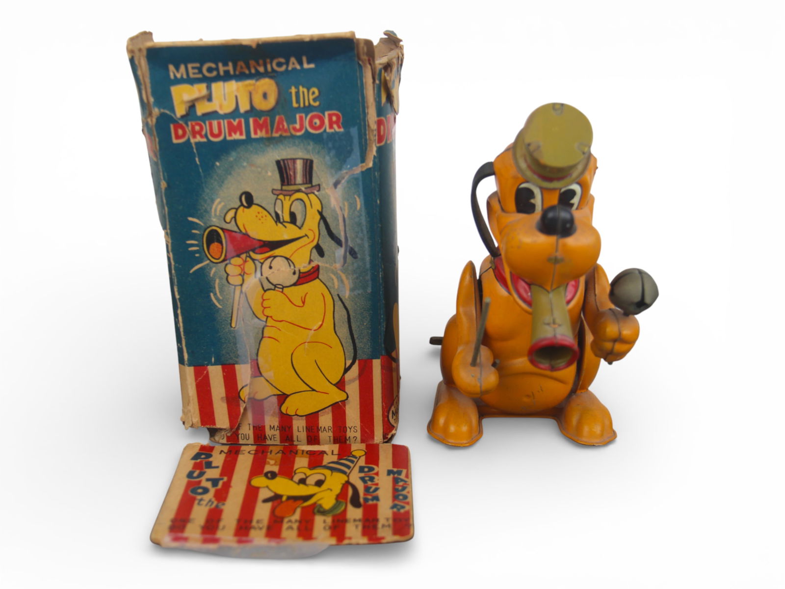 Linemar Tin Litho Pluto Drum Major w/Partial Box (1 of 8)