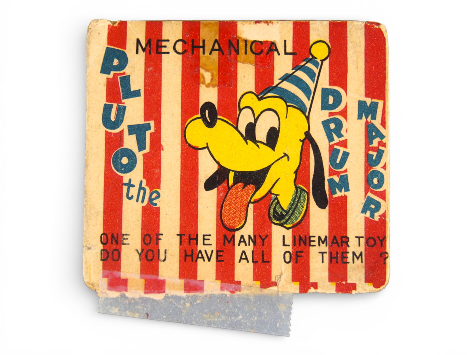 Linemar Tin Litho Pluto Drum Major w/Partial Box - 7