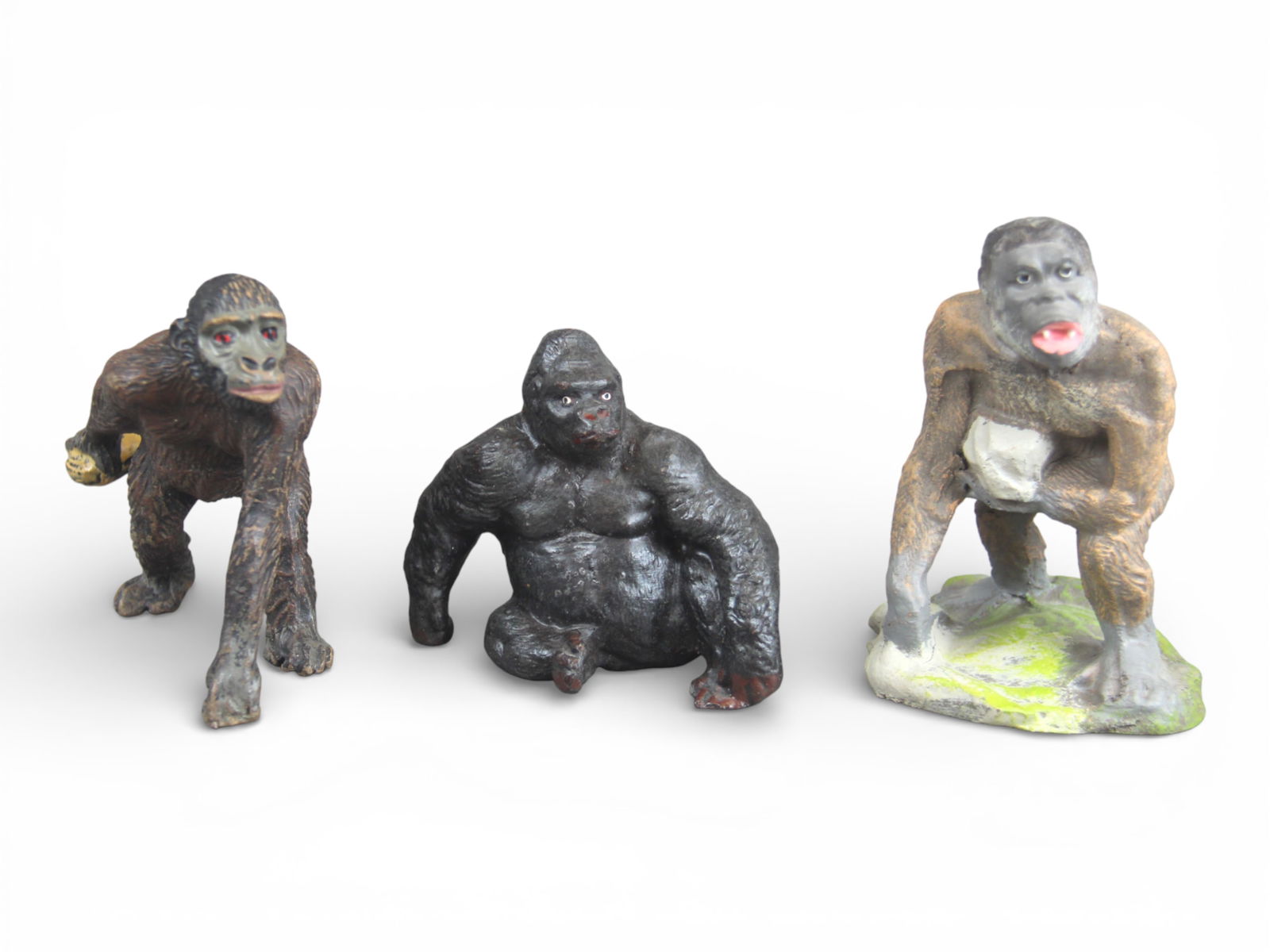 German Wood & Composition Apes Elastolin Lineol - 2