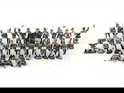 Composition Toy Soldiers: 30 Composition toy soldiers, various makers including Lineol, Leyla, Durso, NB, and others. Some wear. Shipping: Weiss Auctions offers full-service, in-house shipping for nearly all items in this