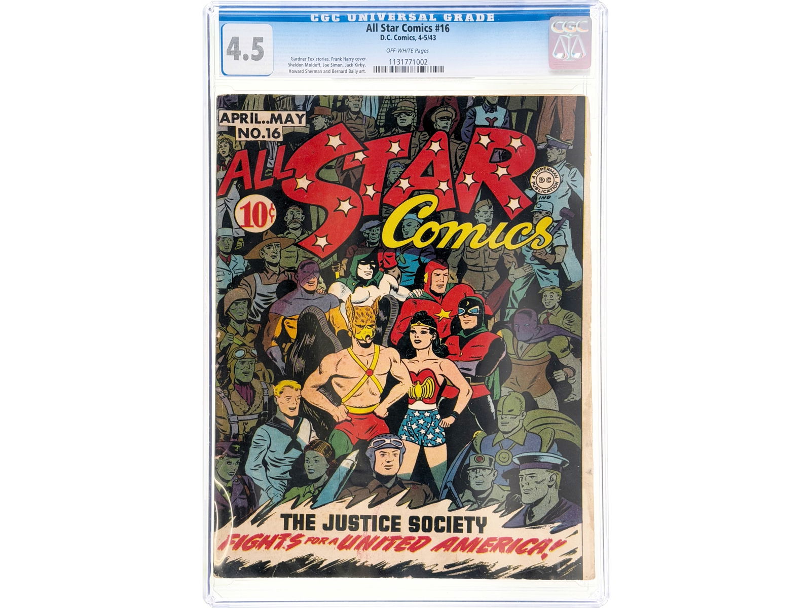 D.C. Comics All Star Comics #16 CGC 4.5 (1 of 2)