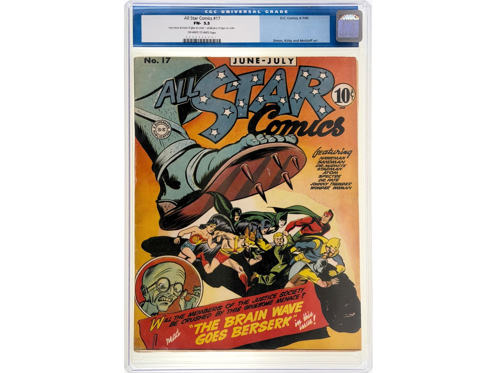 D.C. Comics All Star Comics #17 CGC 5.5