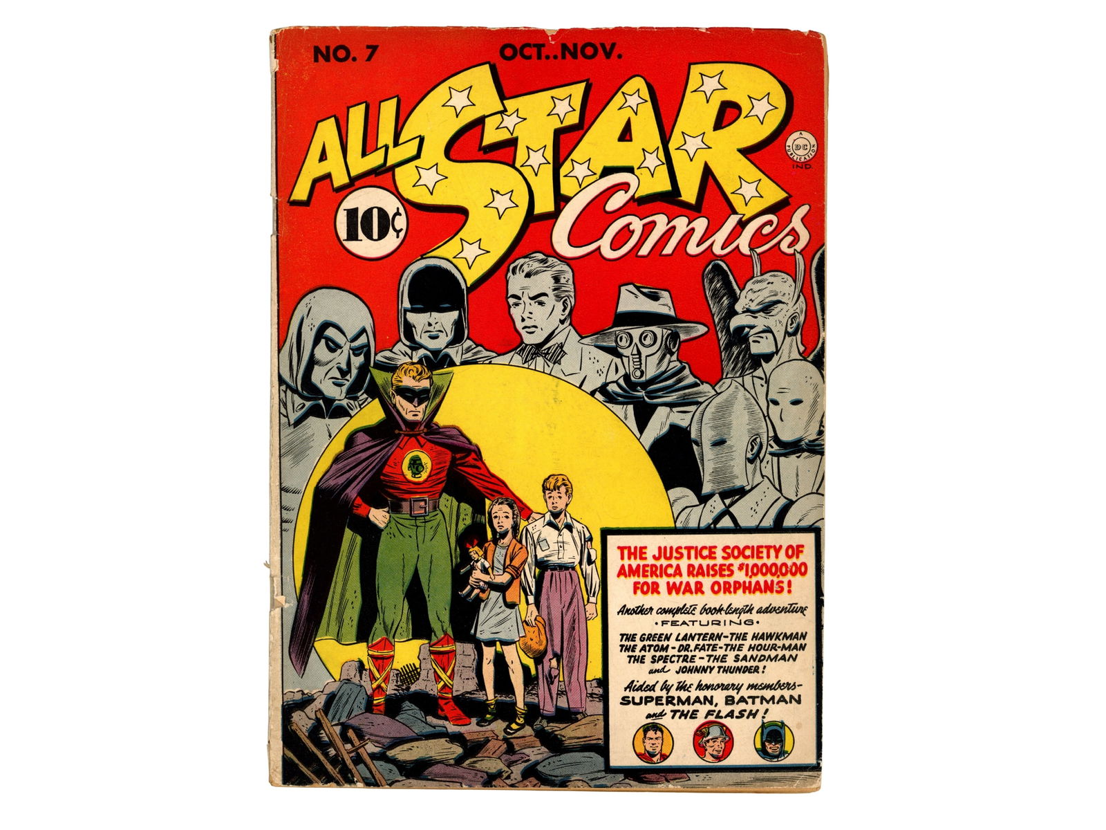 (3) D.C. All Star Comics Issues 7, 9, 10 - 3