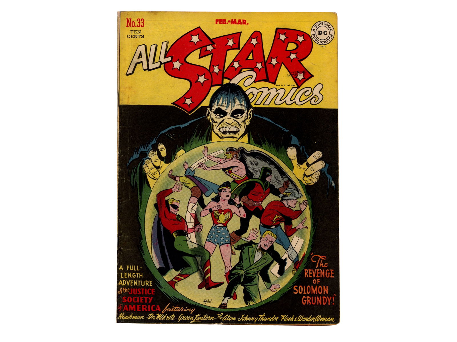 (3) D.C. All Star Comics Issues 30, 32, 33 - 5
