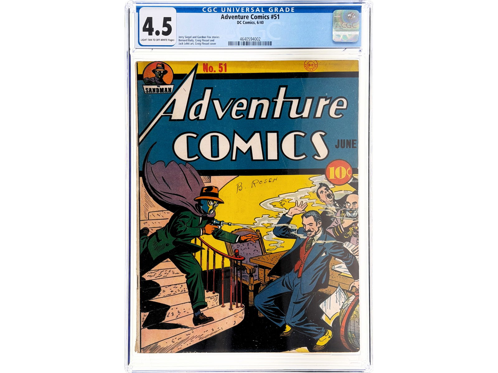 D.C. Adventure Comics #51 (1940) CGC 4.5 (1 of 2)