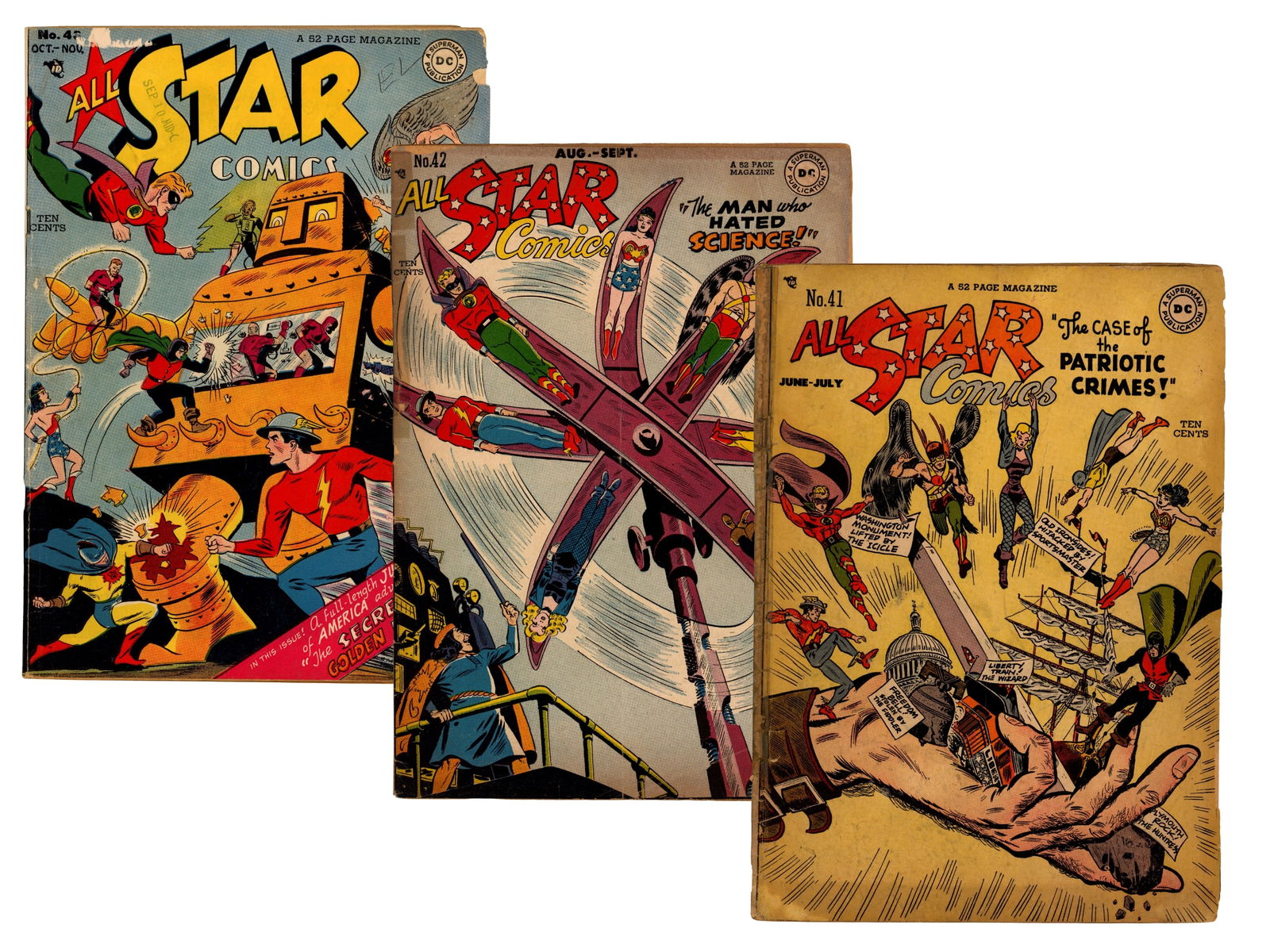 (4) D.C. All Star Comics Issues 40-43 (1 of 5)