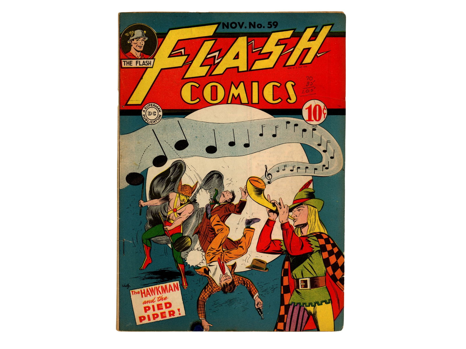 (4) D.C. Flash Comics Issues 13, 59, 63, 79 - 4