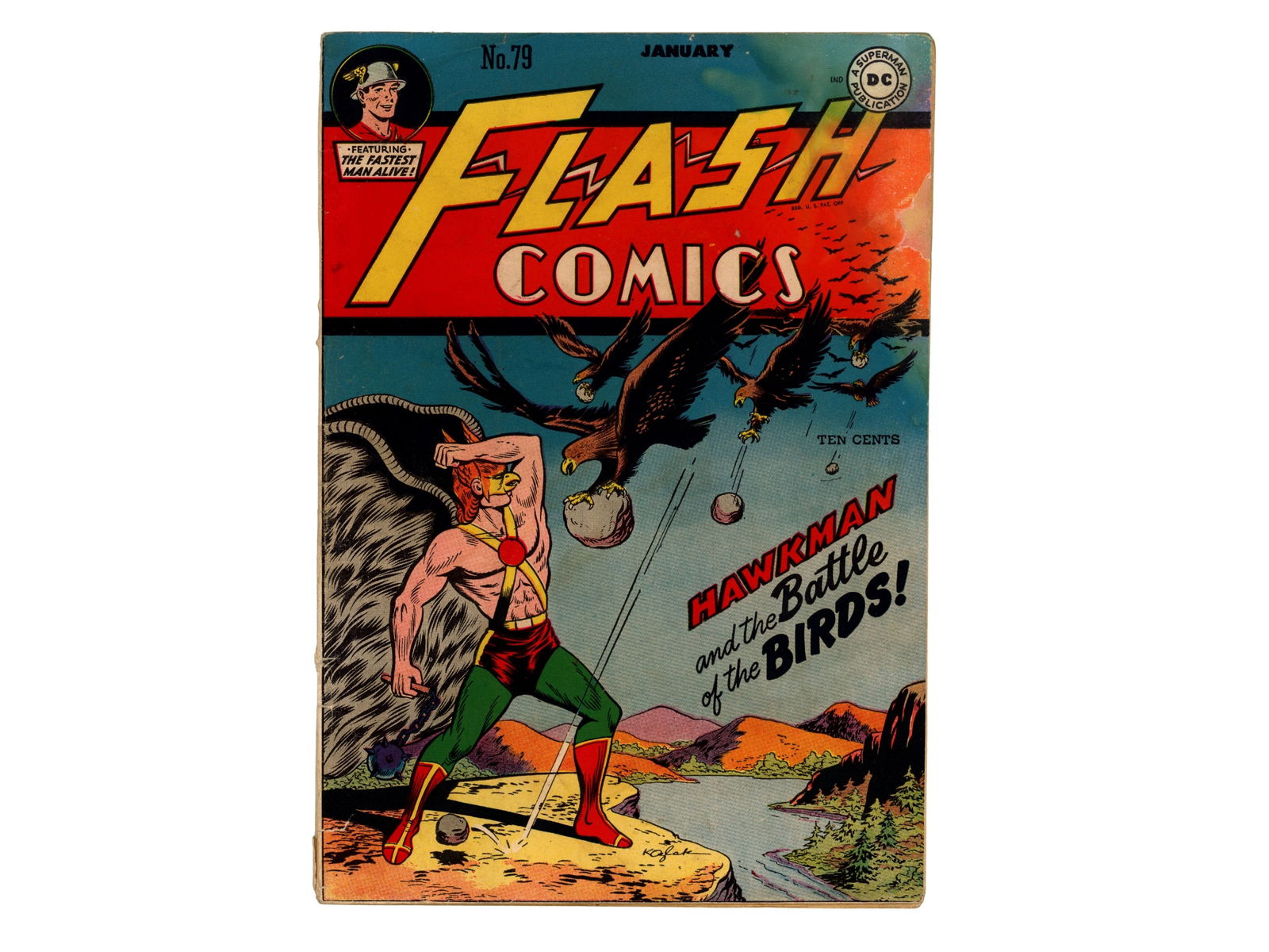 (4) D.C. Flash Comics Issues 13, 59, 63, 79 - 6