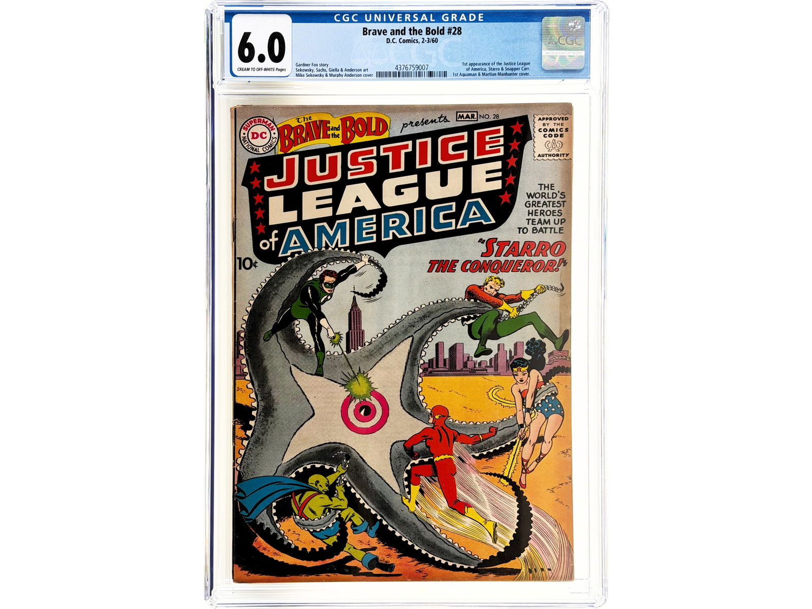 D.C. Brave and the Bold #28 (1960) CGC 6.0 (1 of 2)