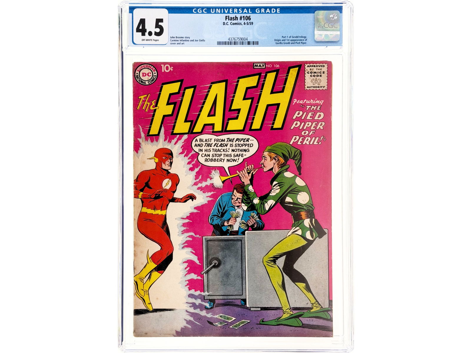D.C. Flash #106 (1959) CGC 4.5 (1 of 2)