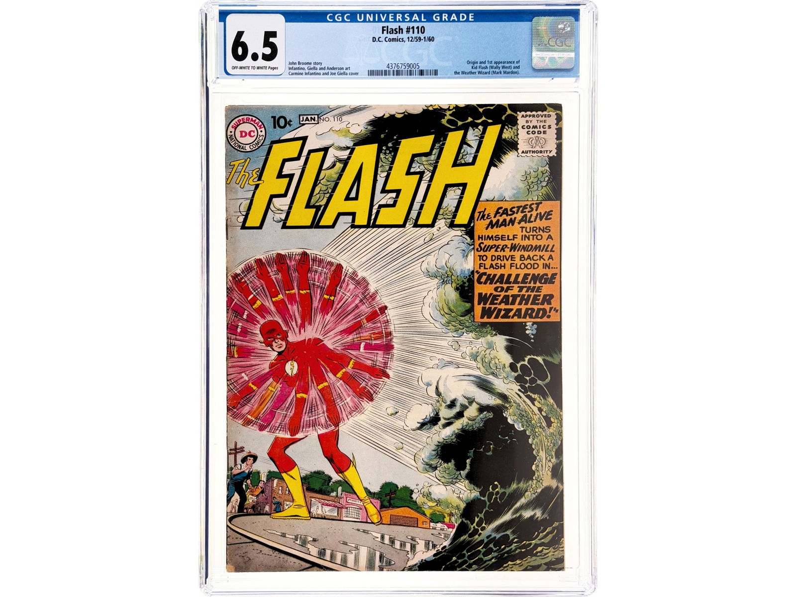 D.C. Flash #110 (1960) CGC 6.5 (1 of 2)