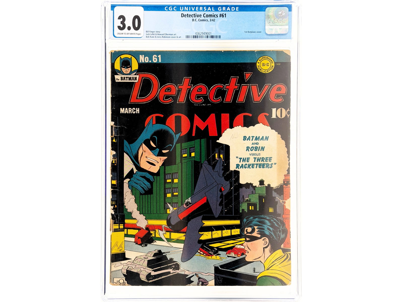 D.C. Detective Comics #61 (1942) CGC 3.0 (1 of 2)