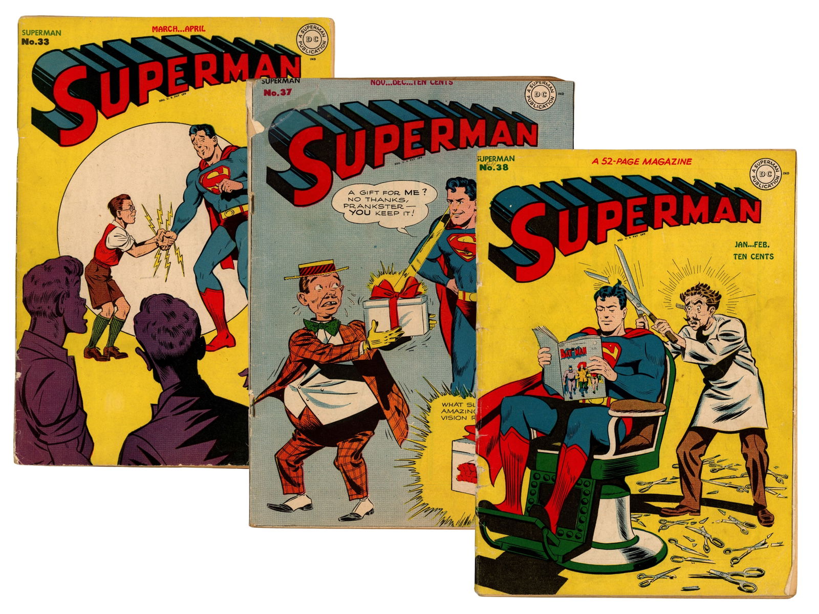(3) D.C. Superman Issues 33, 37 & 38 (1 of 5)