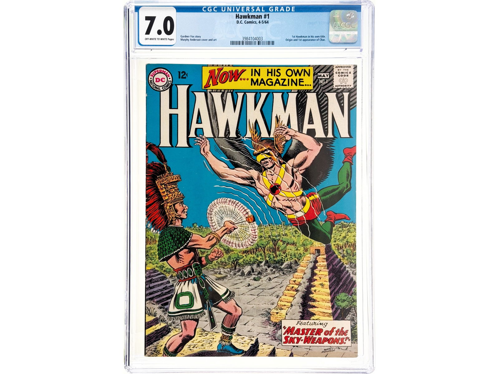 D.C. Hawkman #1 (1964) CGC 7.0 (1 of 2)
