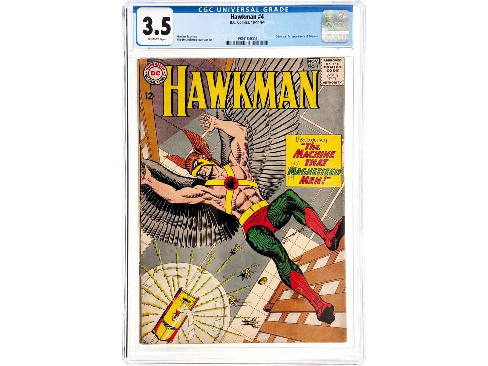 D.C. Hawkman #4 (1964) CGC 3.5 (1 of 2)