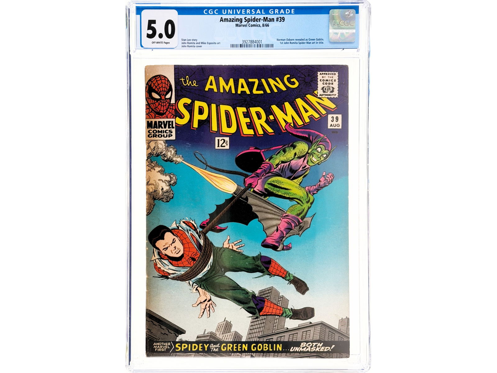 Marvel Amazing Spider-Man #39 (1966) CGC 5.0 (1 of 2)