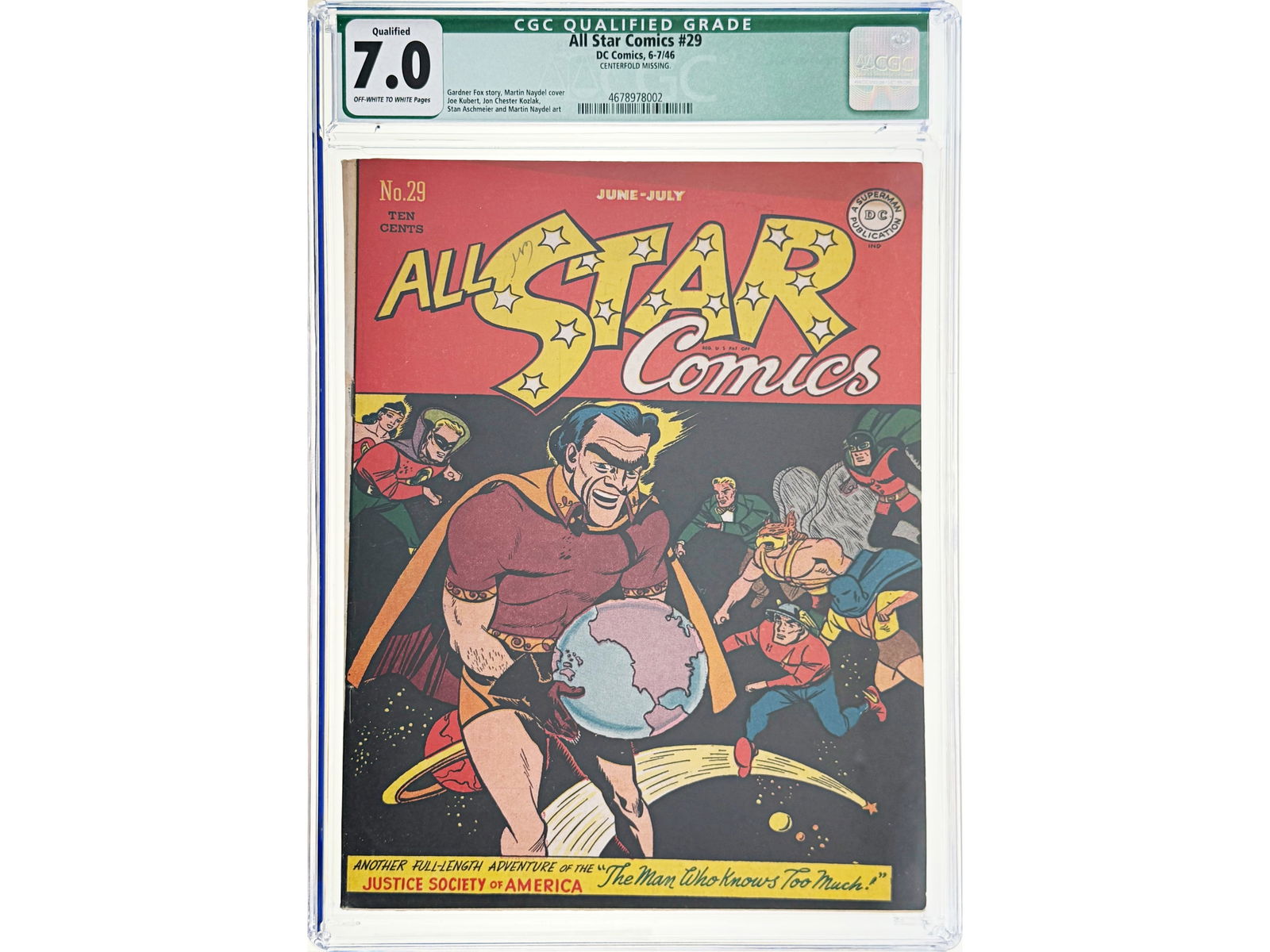 All Star Comics #29 CGC 7.0 Qualified (1 of 2)