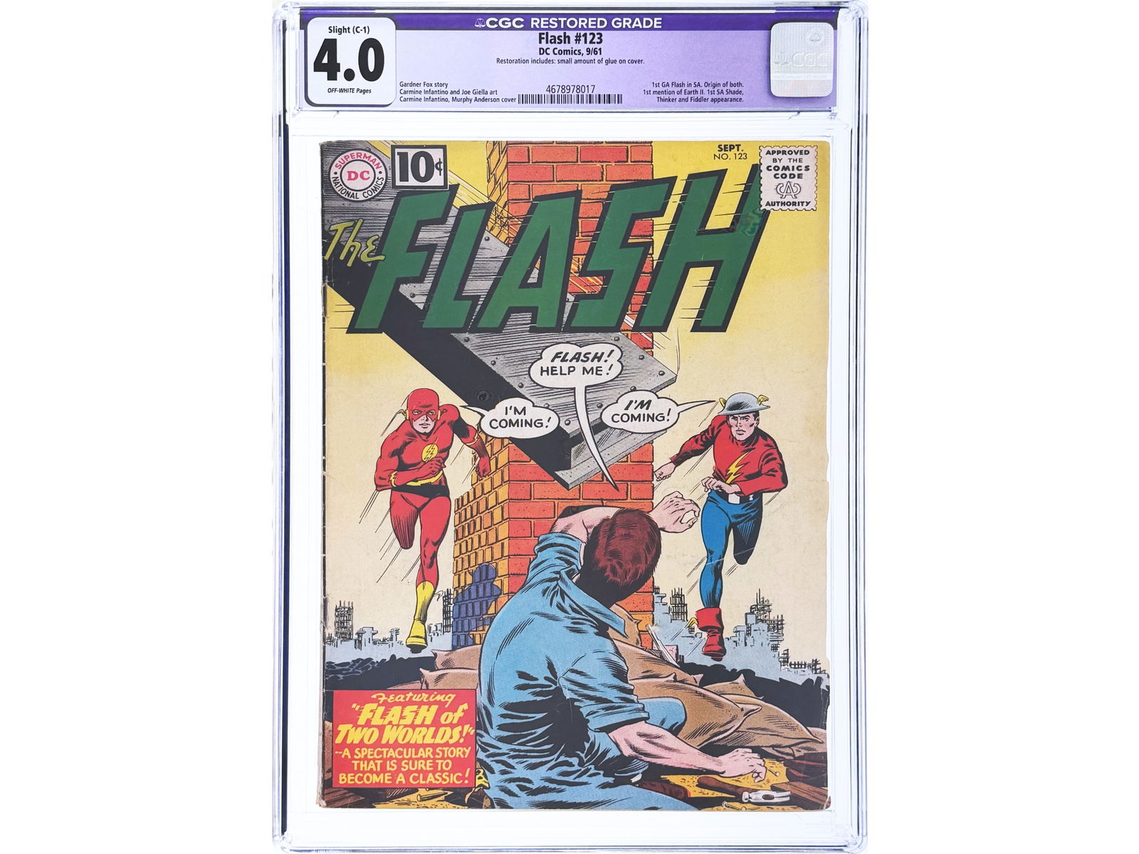 Flash #123 CGC 4.0 Restored (1 of 2)