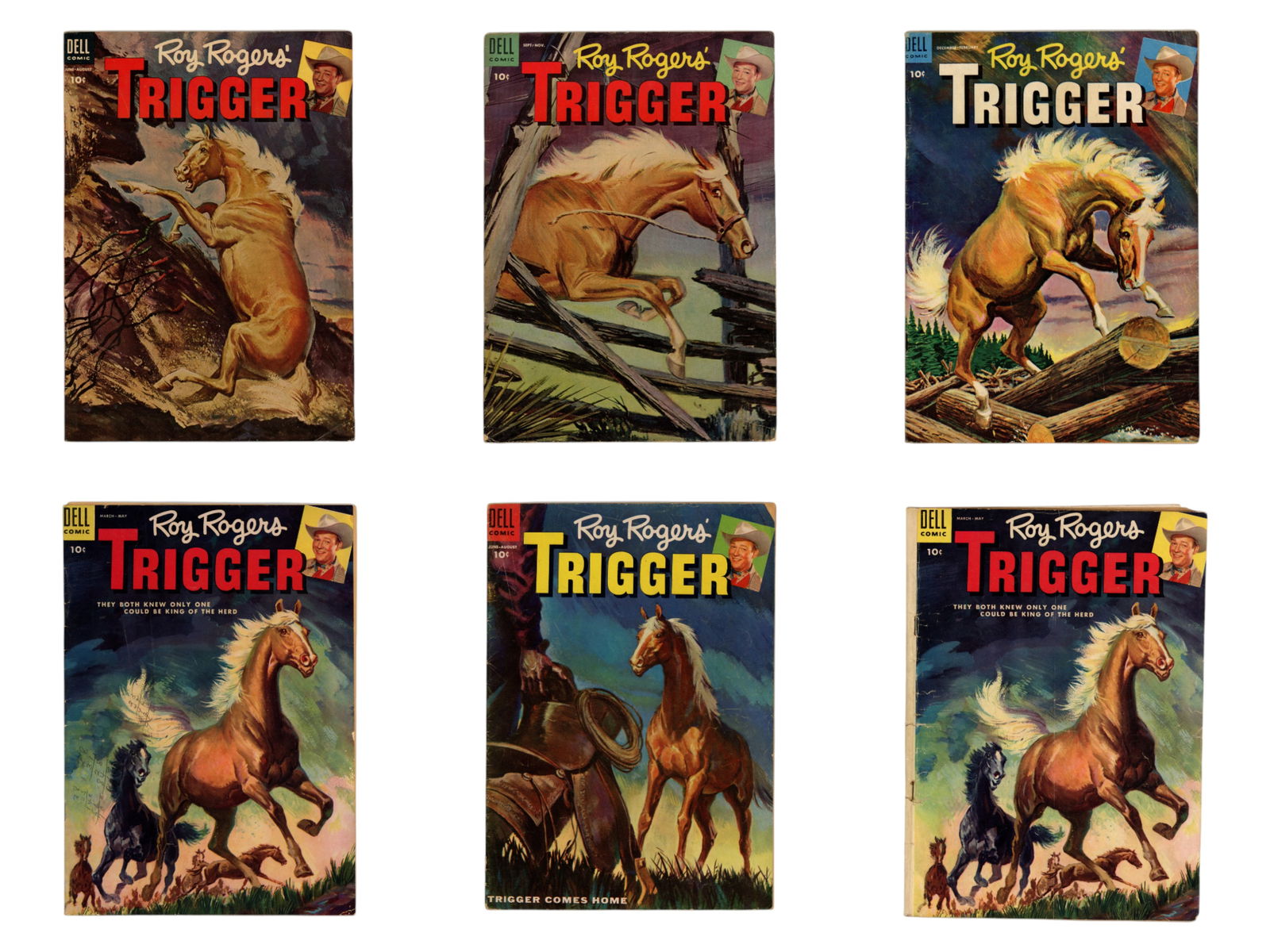 (18) Roy Rogers' Trigger Comics Run - 3