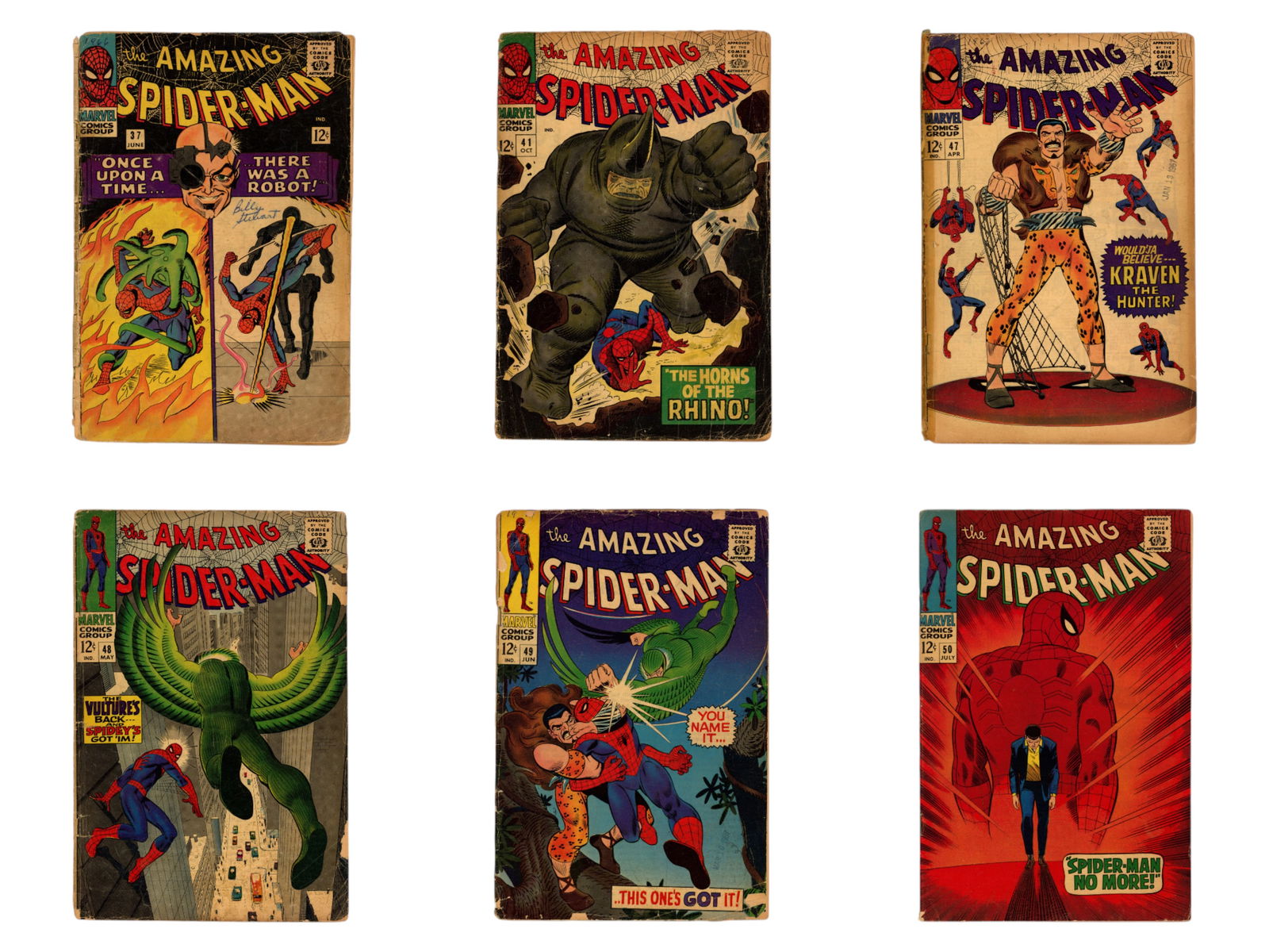 Amazing Spider-Man Comic Lot, (15) Early Issues (1 of 3)