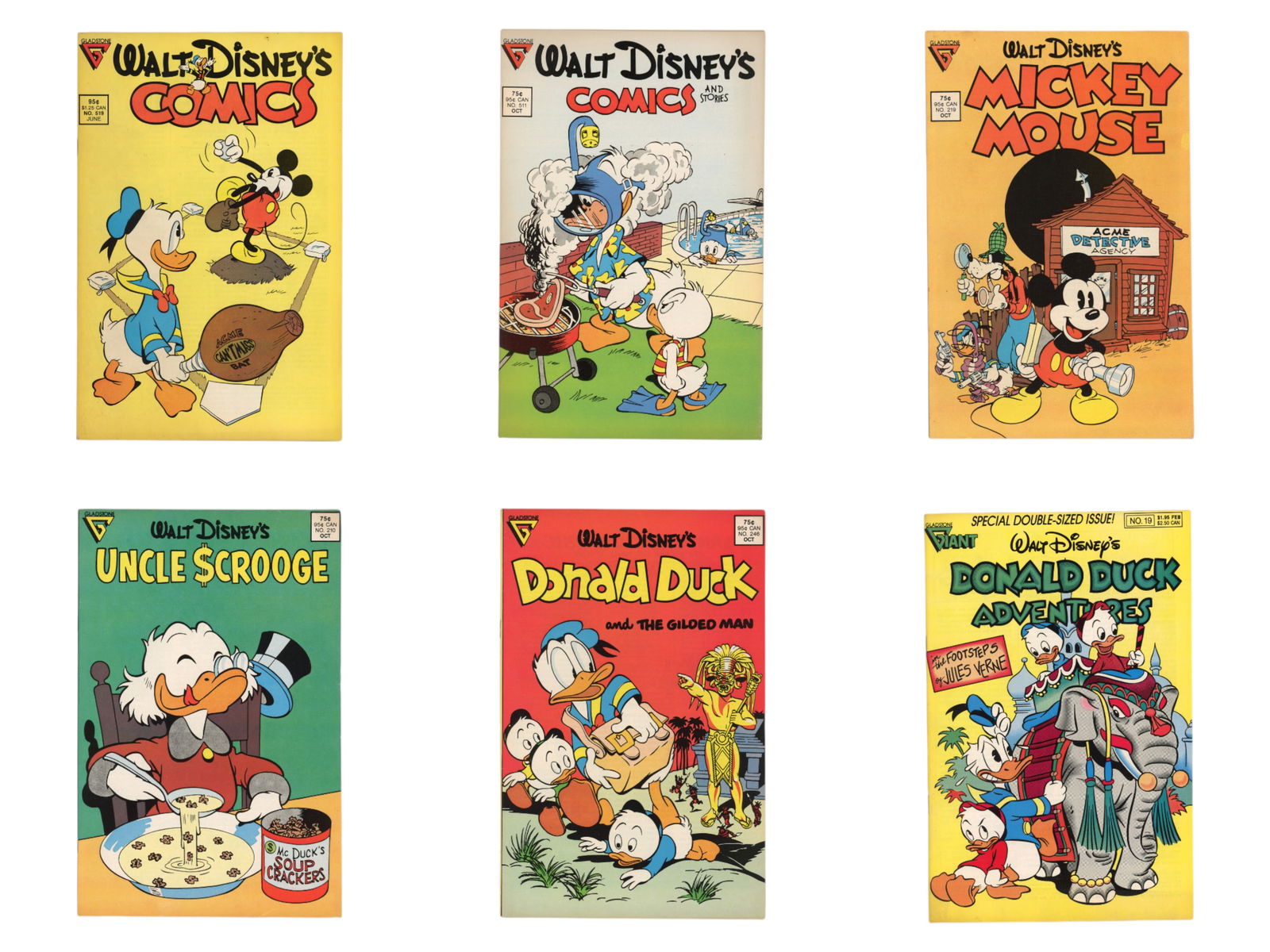 (2) Short Boxes of Disney Gladstone Comics (1 of 1)