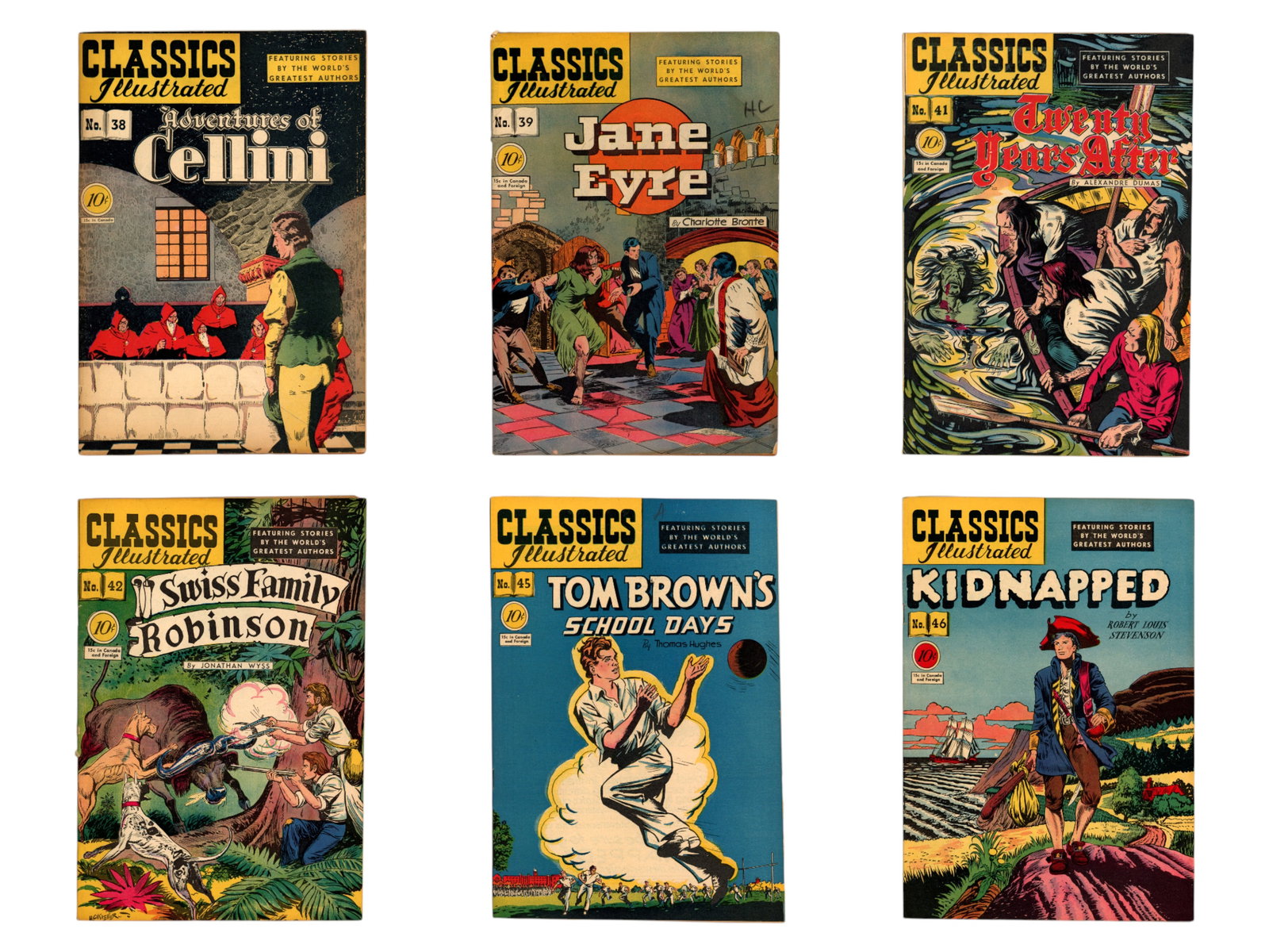 (9) Classics Comics #38, #39 & #41-49 (1 of 2)