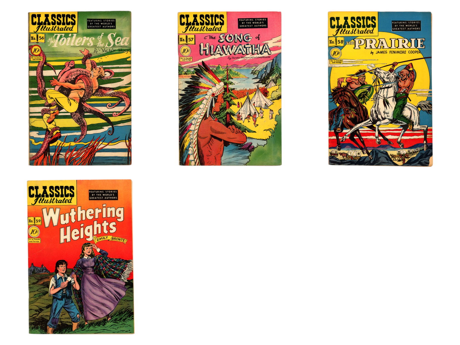 (10) Classics Comics #50-59 - 2