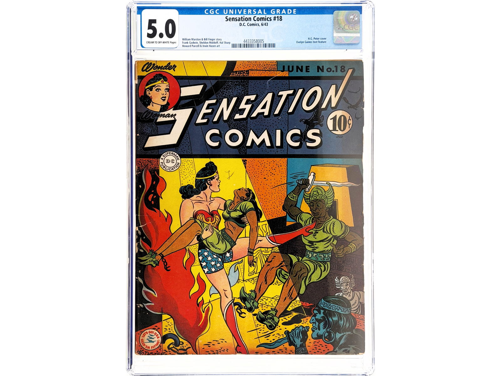 Sensation Comics 18 (1943) CGC 5.0 (1 of 2)