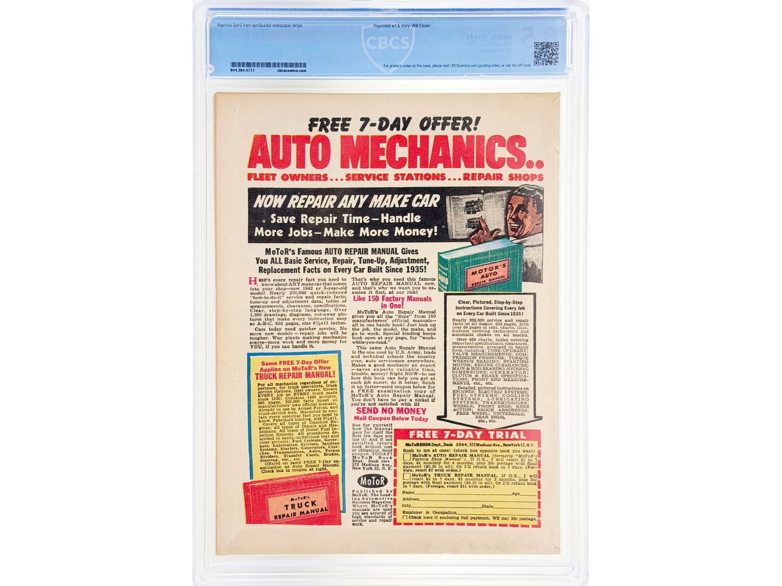 Police Comics #29 (1944) CBCS 8.5 - 2