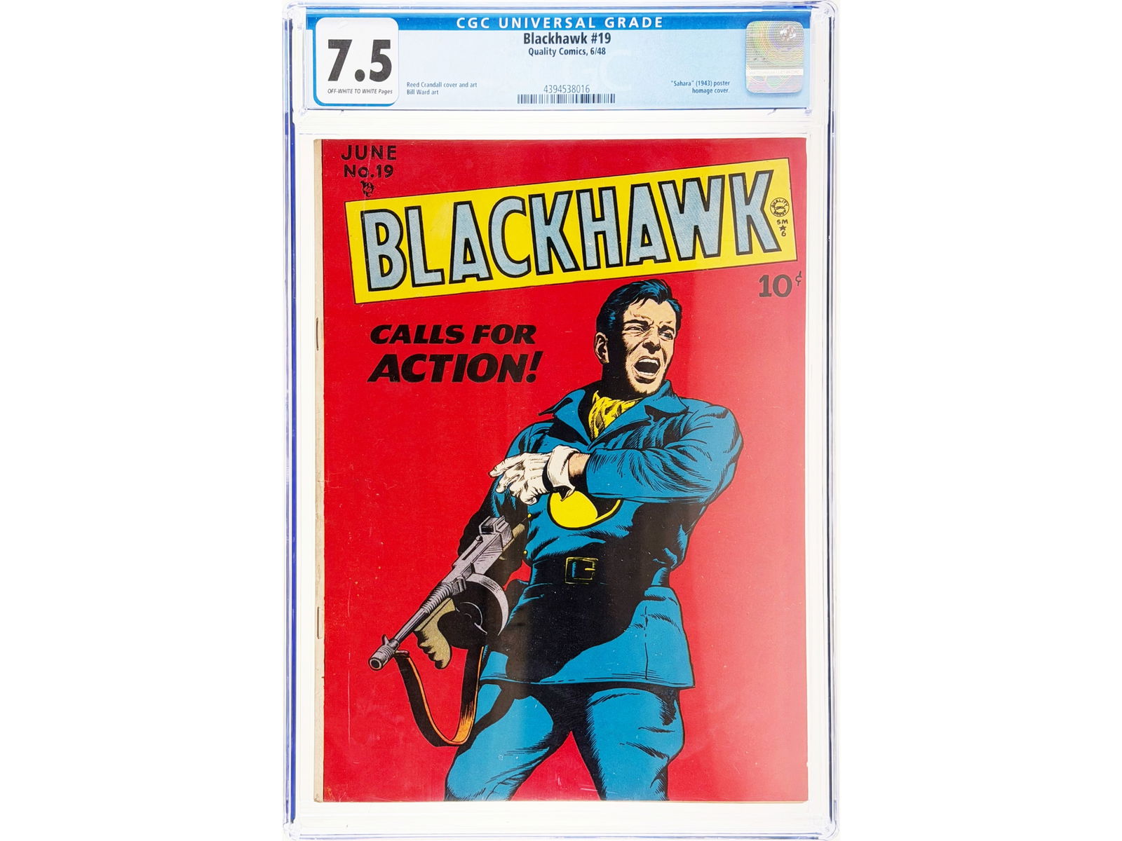 Blackhawk #19 (1948) CGC 7.5 (1 of 2)