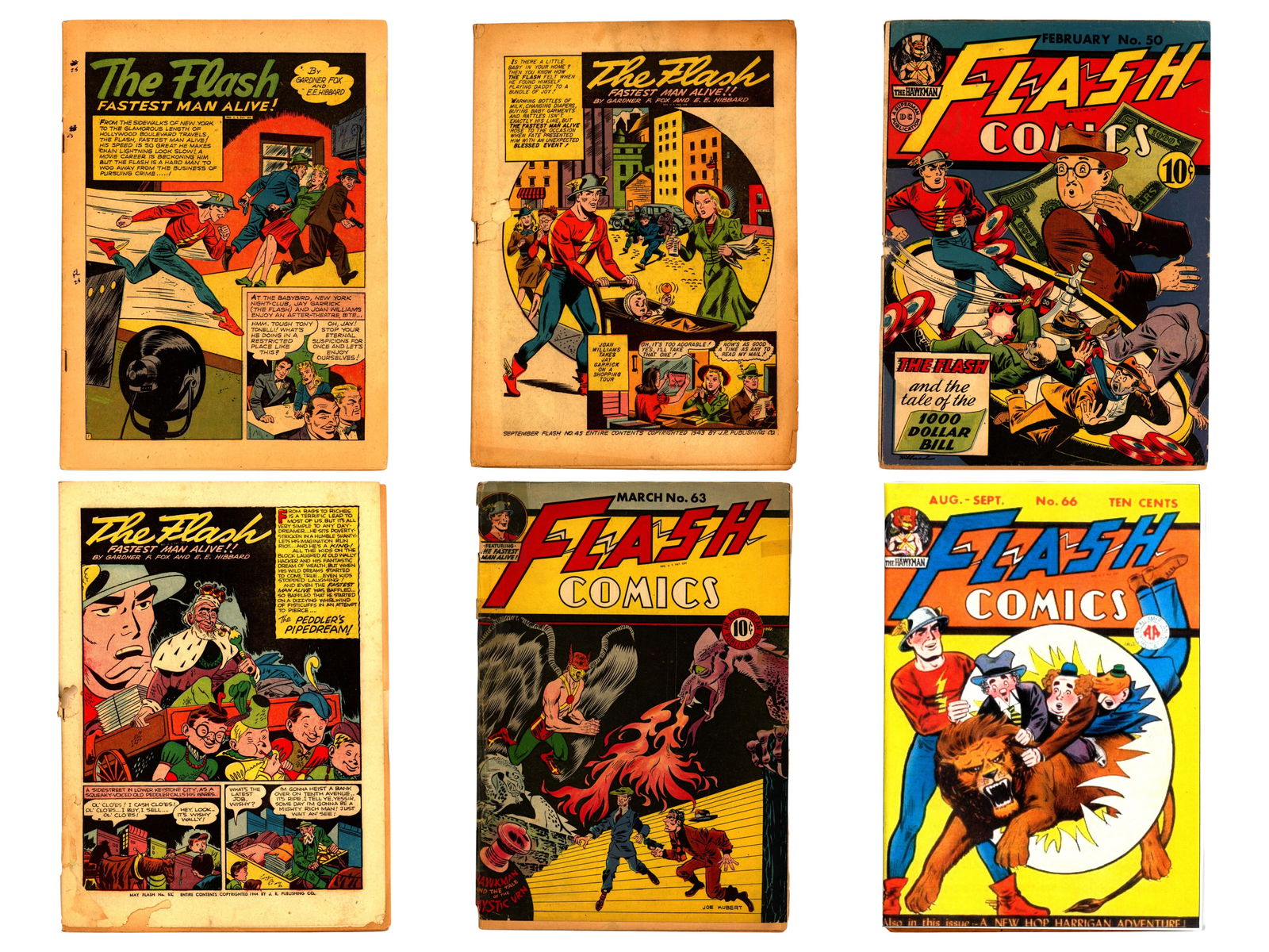 Flash Comics Lot Including Early Issues (1 of 2)