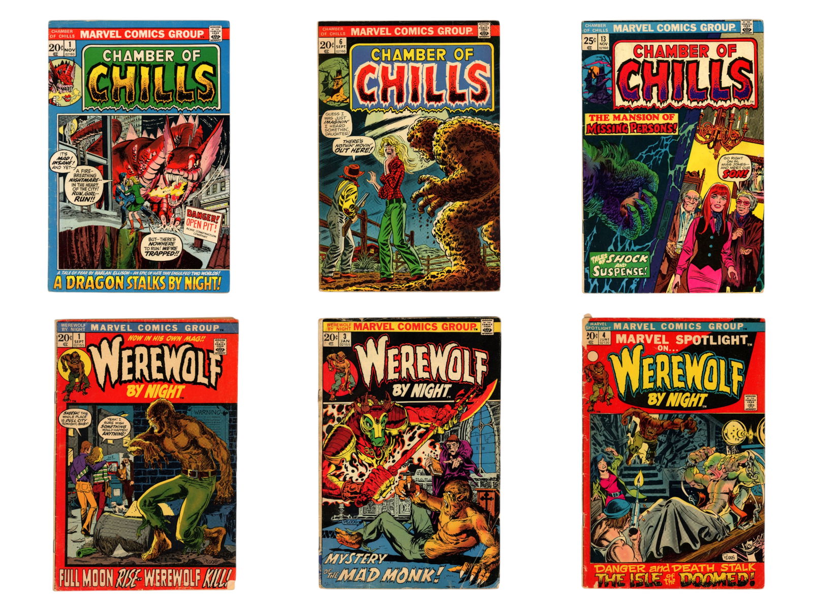 (14) Marvel Bronze Age Horror Issues (1 of 3)