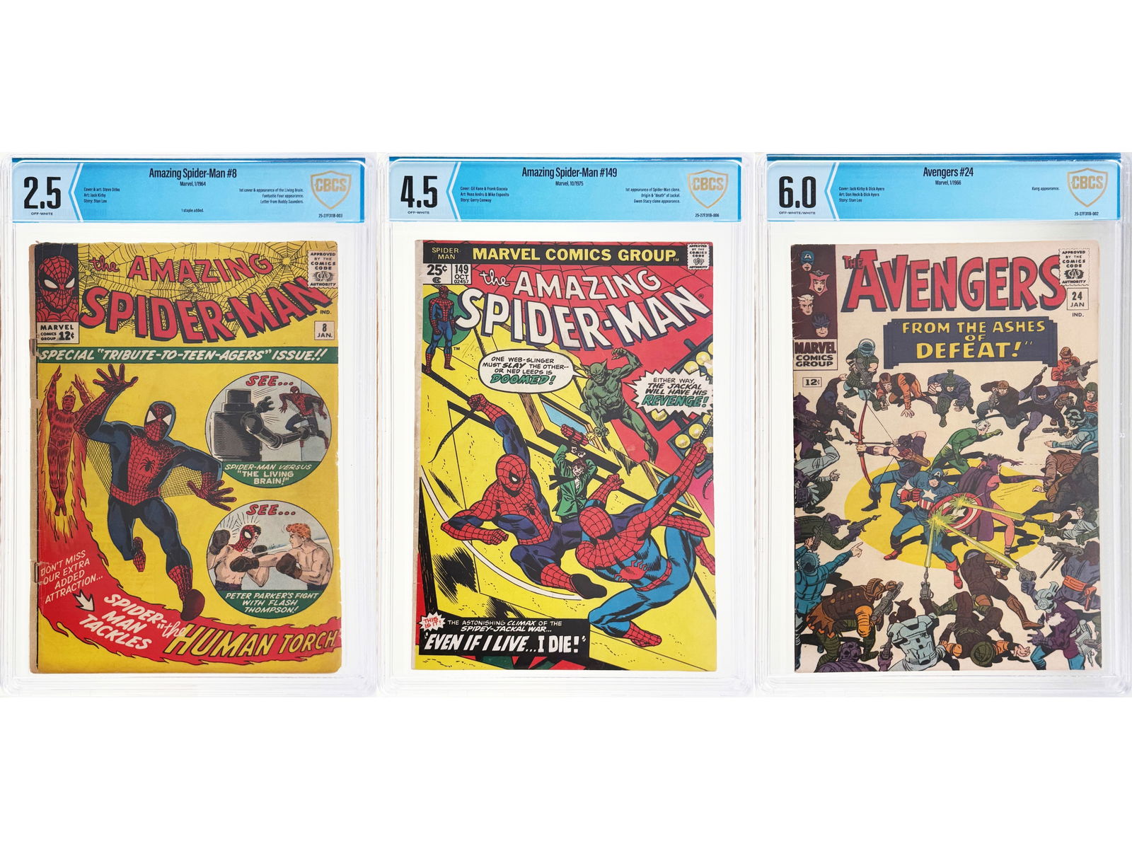 (3) Marvel CBCS Books, Spider-Man & Avengers (1 of 2)