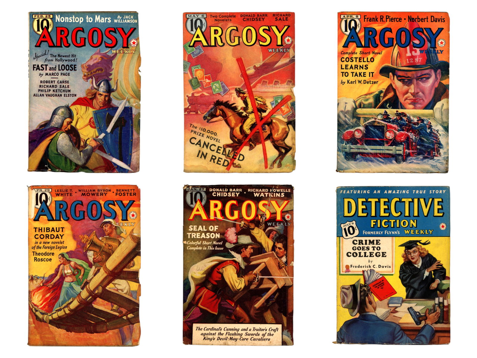 Detective Fiction & Argosy Pulp Lot (1 of 2)