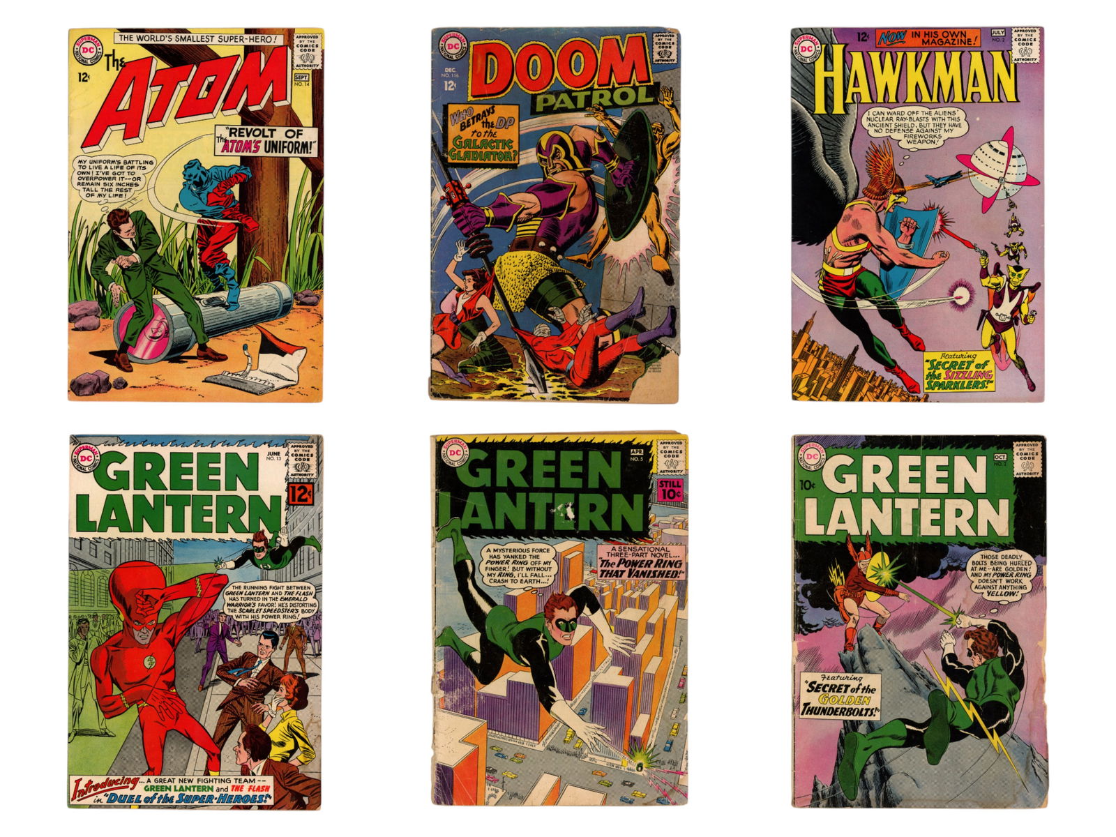 DC Comics Lot Green Lantern, Hawkman, & Atom (1 of 1)