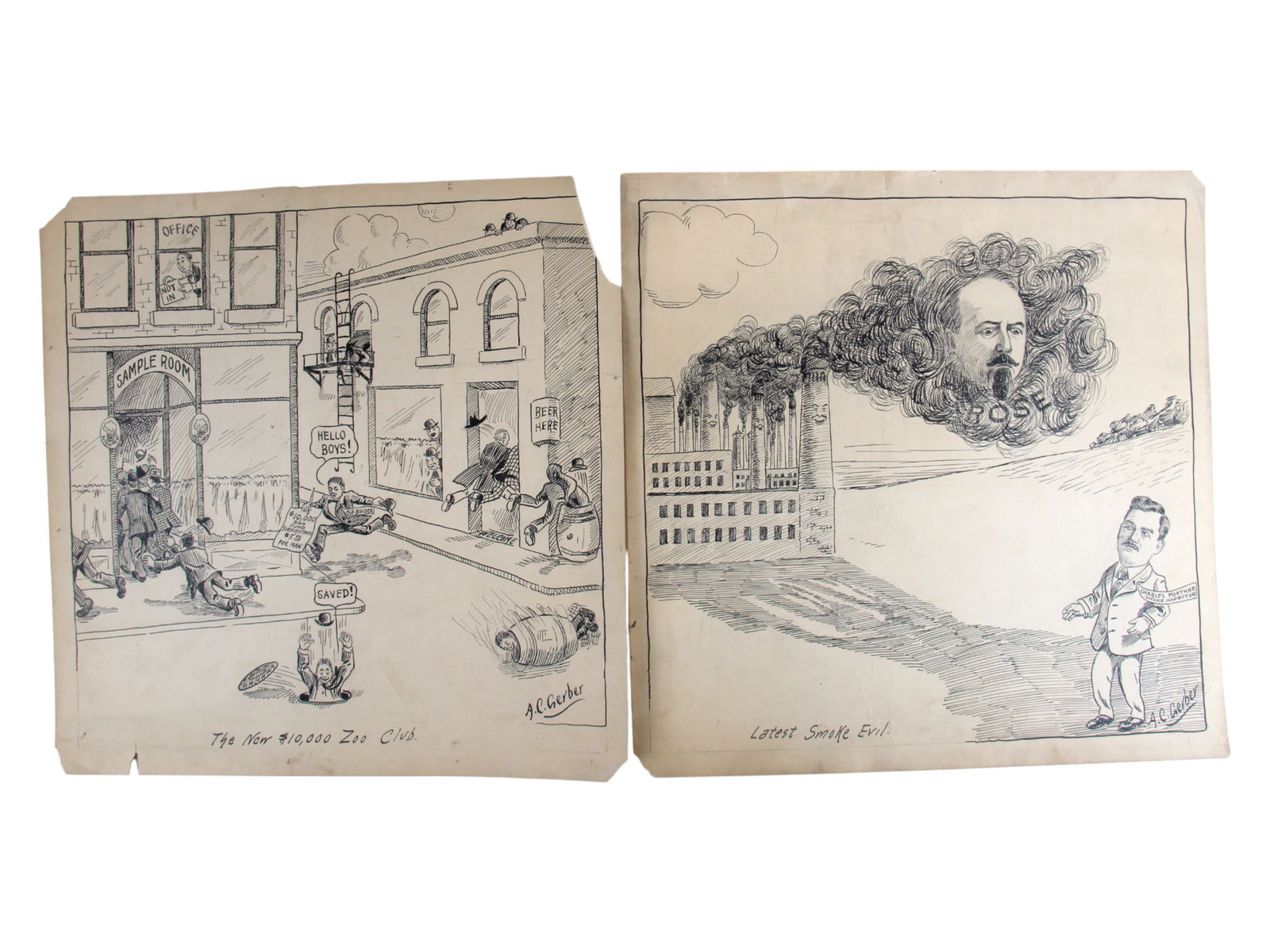 A.C. Gerber Political Cartoon Group (1 of 13)